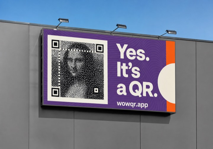 Wide exterior billboard